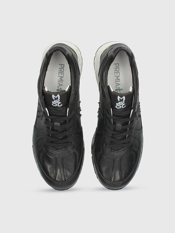 MASE  leather sports shoes with logo - 6