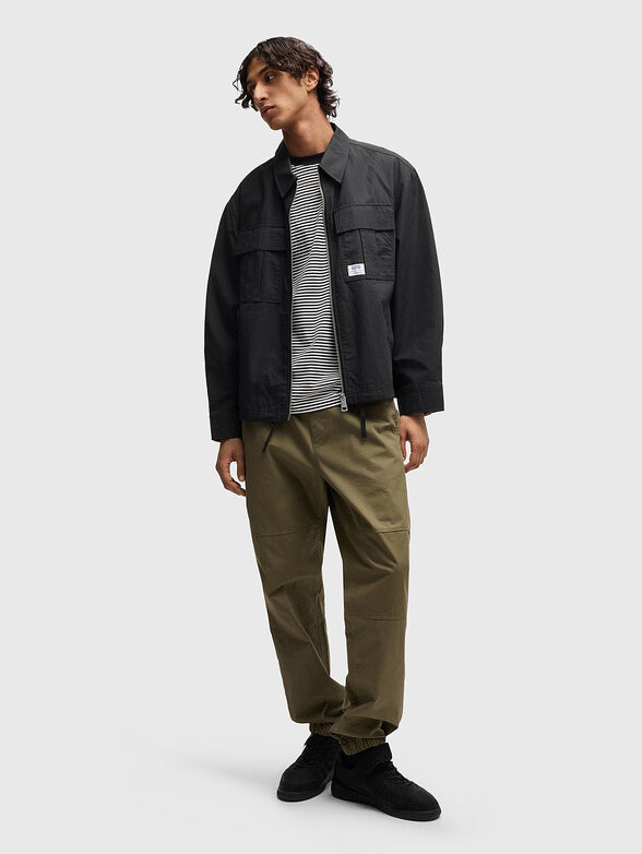 Transition jacket with classic collar and logo - 1