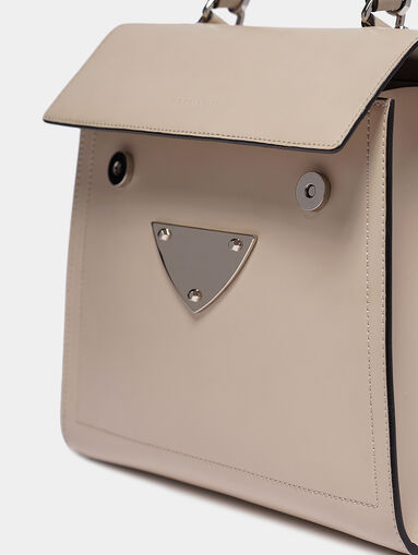 B14 Leather bag in beige color - 5