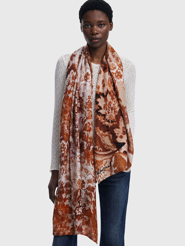 Scarf with floral motifs - 2