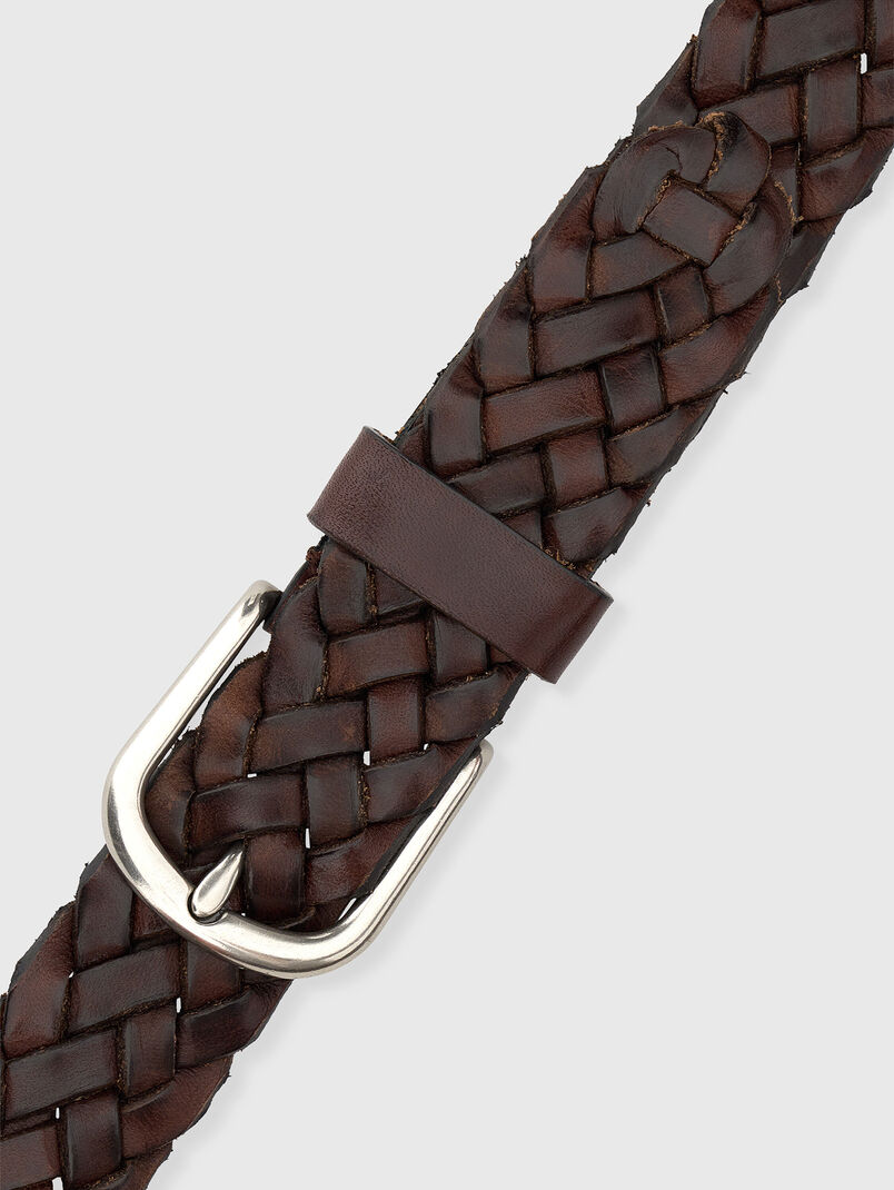 Woven leather belt - 3