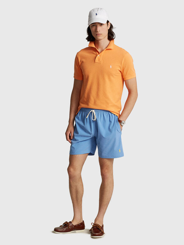 Beach shorts in light blue - 4