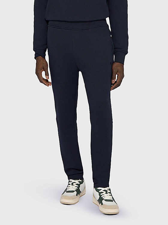 Sport trousers with logo embroidery - 1