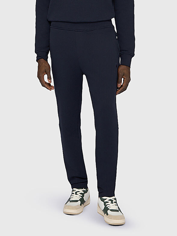 Sport trousers with logo embroidery - 1