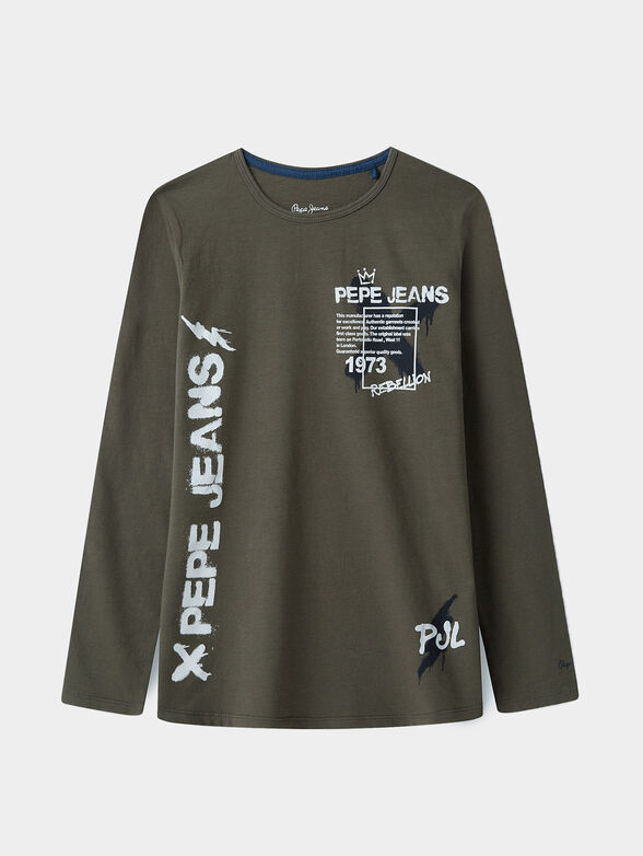 ALFRED Cotton blouse with logo print - 1