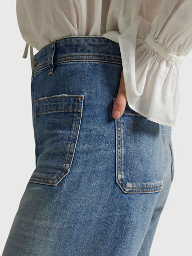 Blue jeans with washed effect - 4