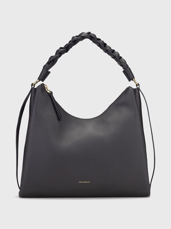 Big leathe leather bag with accent handle - 1