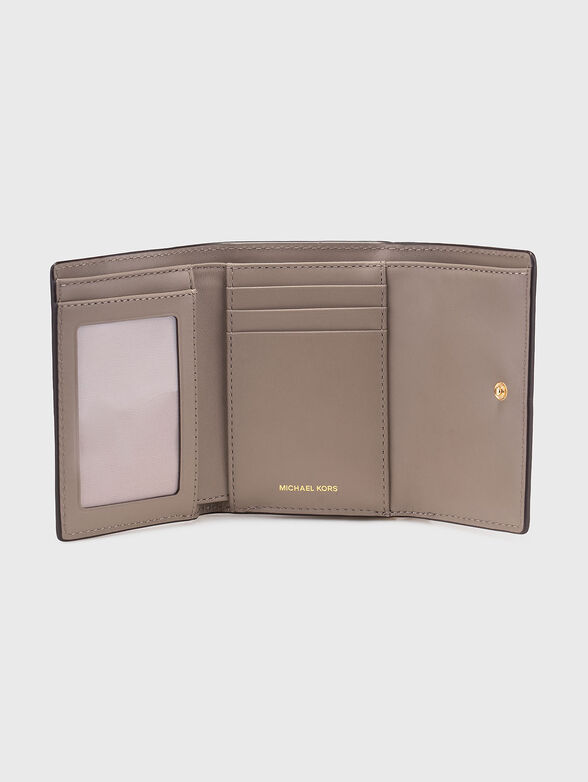 Leather wallet with logo detail - 3