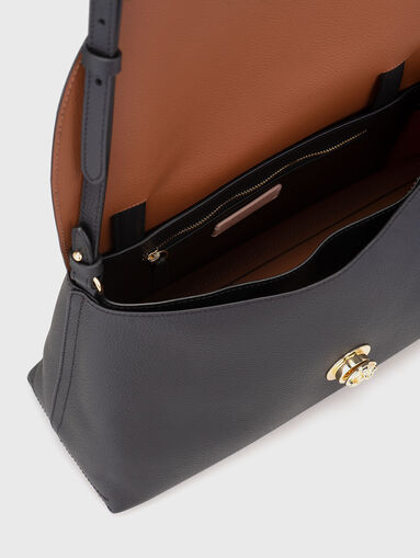 Grained effect leather bag - 5