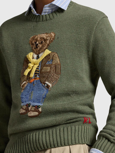 Polo Bear jumper with oval neckline - 5