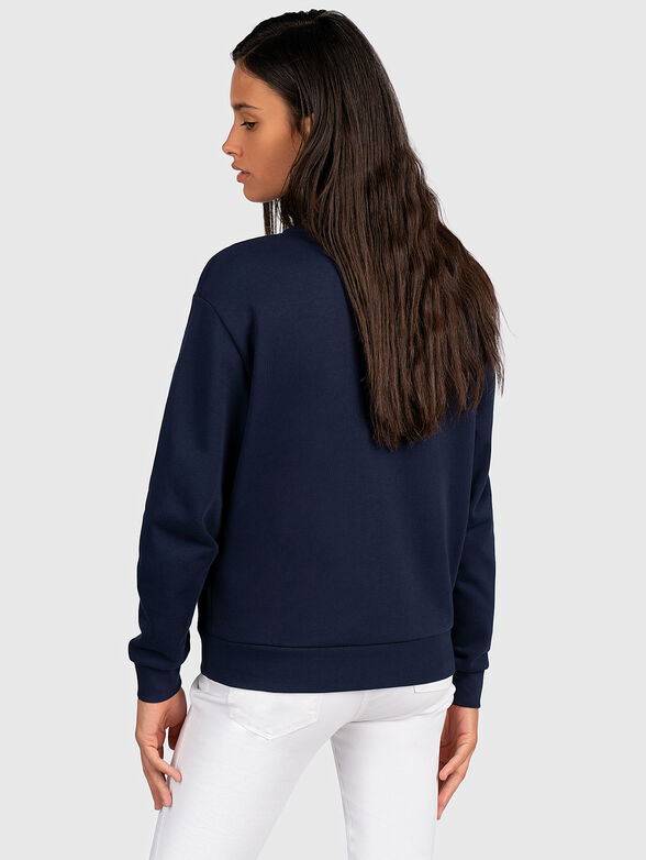 Blue sweatshirt with print - 4