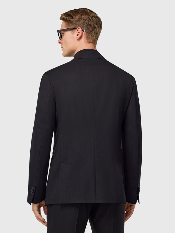 Wool jacket in black  - 3
