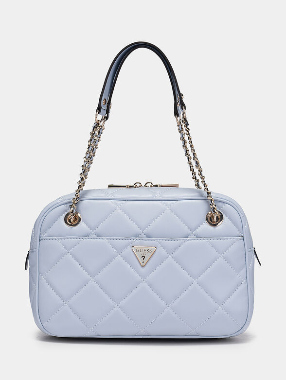 CESSILY bag with quilted effect and logo accent - 1