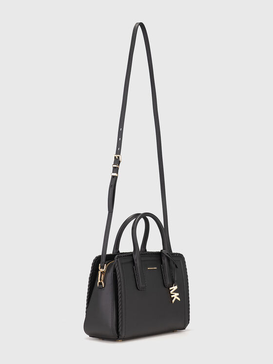 Leather bag with gold details - 2