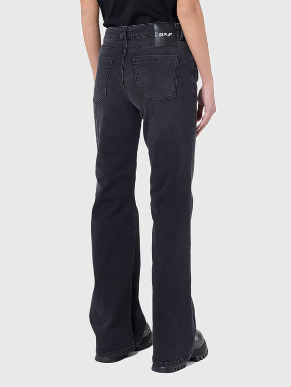 Black low waist jeans - 2