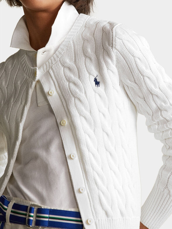 White cardigan - 3