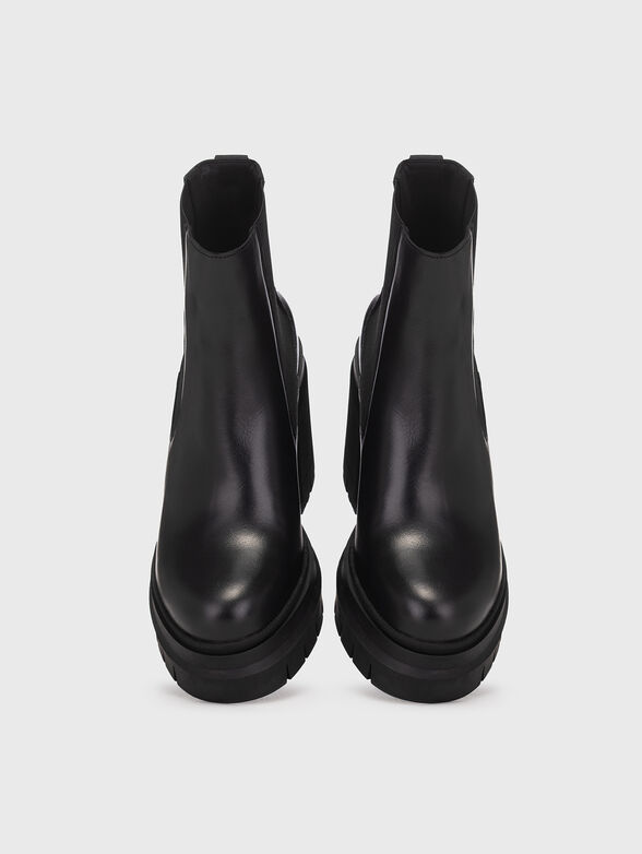 Heel black ankle boots - 6