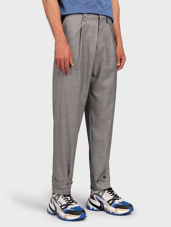 Grey pants with darts - 1
