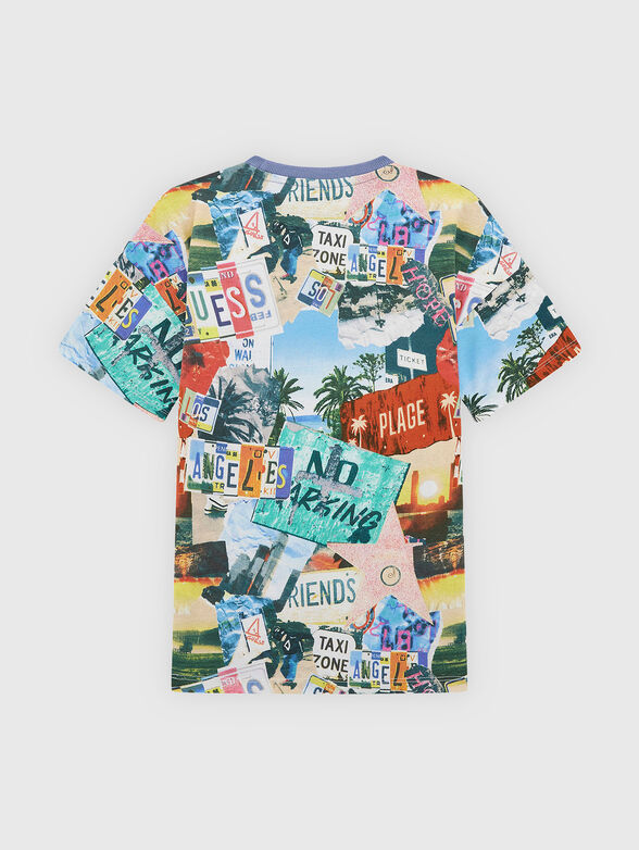Multicolored print T-shirt - 2