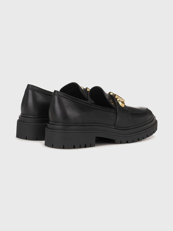 PARKER black leather loafers - 3