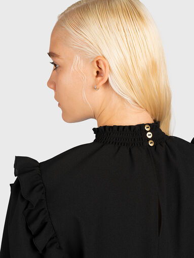 Blouse in black color - 5