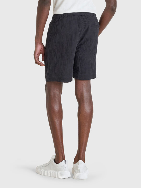 Cotton shorts with elastic waist - 2