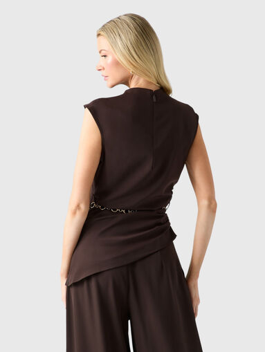 KAMILA Top with accent belt - 3