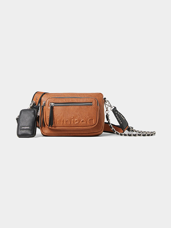 Crossbody bag with embossed logo - 1