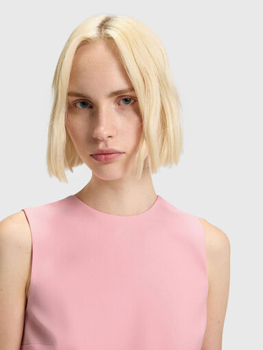 Mini dress with accented back - 4