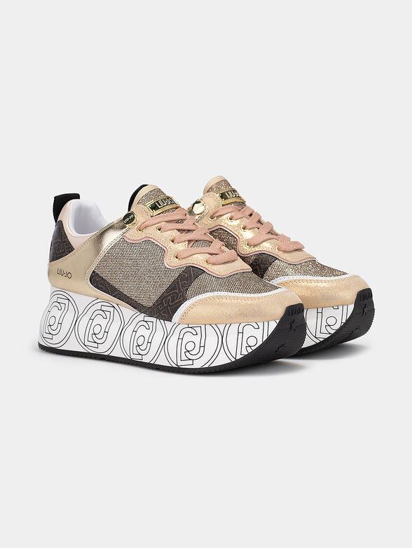 WONDER Platform sneakers with logo print - 2