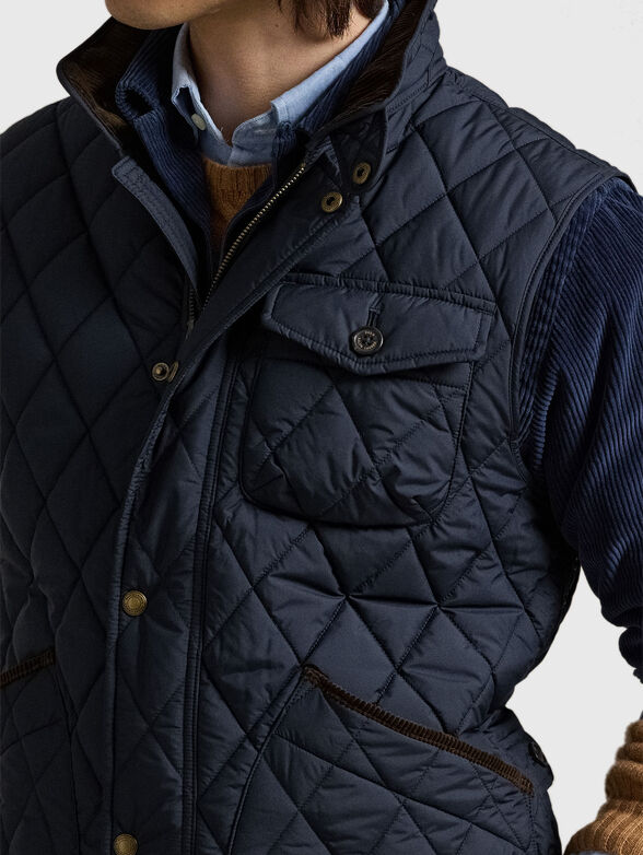 Quilted vest with pockets - 5
