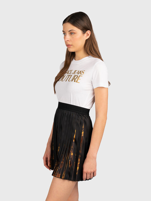 Black T-shirt with gold logo  - 1