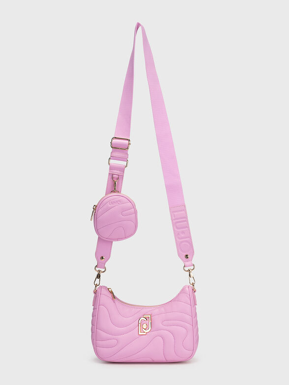 Black crossbody bag with logo accent - 3