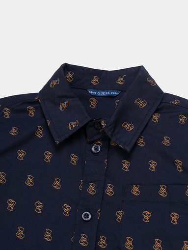 Shirt in dark blue color - 3