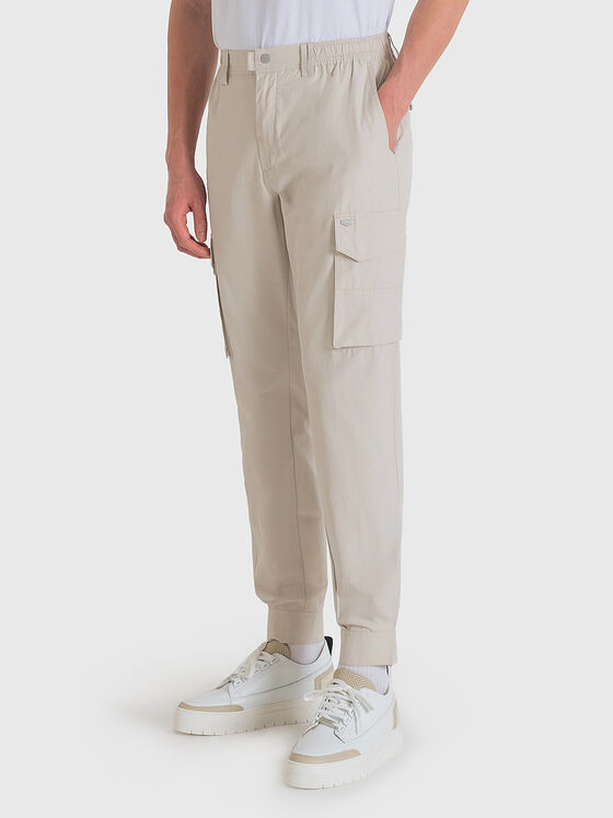 Карго панталон от памучен бленд - 1