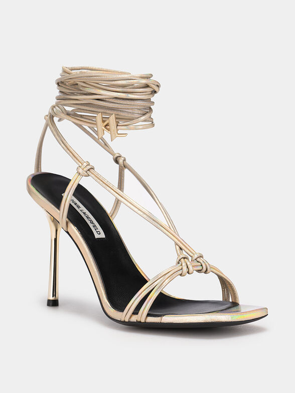 Gold-colored GALA  high-heels - 3