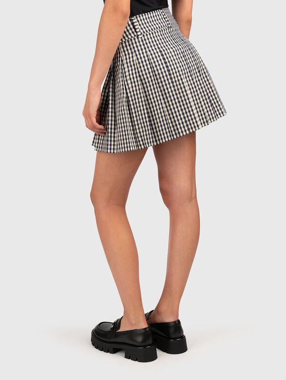 Pleated viscose blend skirt - 2