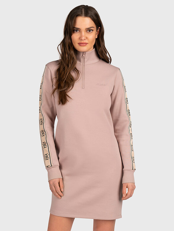 BRITNEY sweatshirt dress with logo motifs - 1