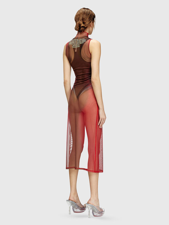 D-AGNEC dress with sheer effect - 2