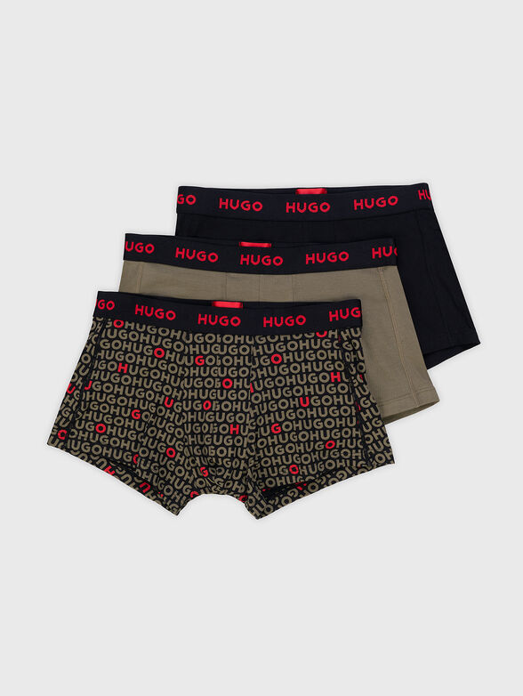 Set of three boxers with logo accents - 1