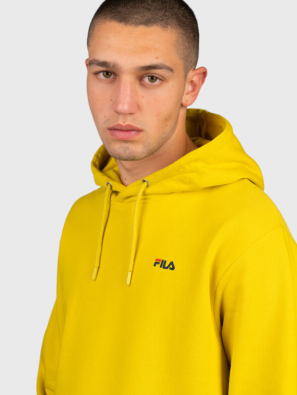 EBEN sweatshirt in yellow with hood - 3