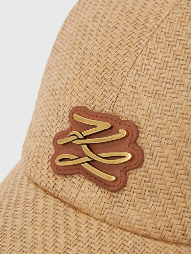 Knitted baseball cap with accent logo - 5
