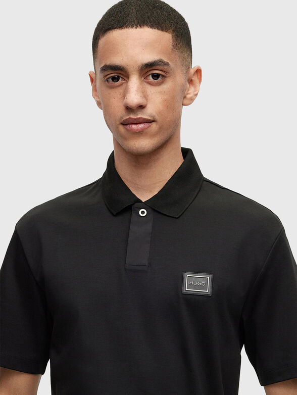 DAGROS beige polo shirt with logo detail - 4