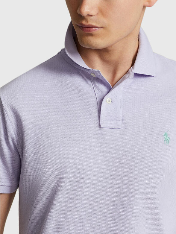 Contrast logo-detail Polo Shirt  - 4