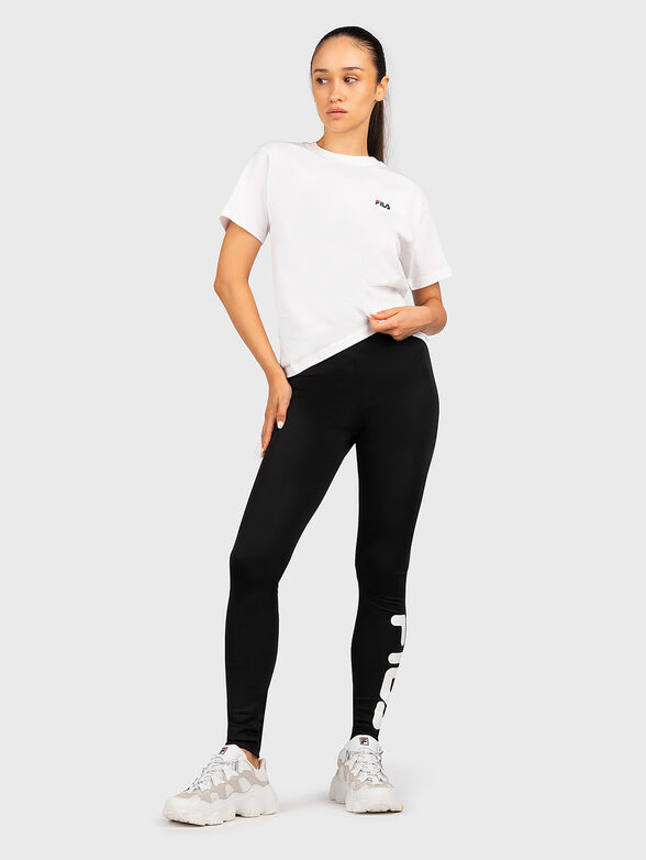 EARA cotton black T-shirt with logo embroidery - 2