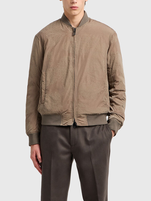 Monogram down bomber jacket - 1