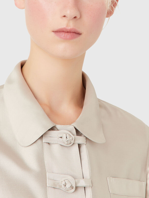 Silk blend jacket  - 4