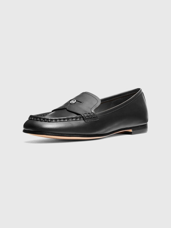 JENNINGS leather loafers in black  - 2
