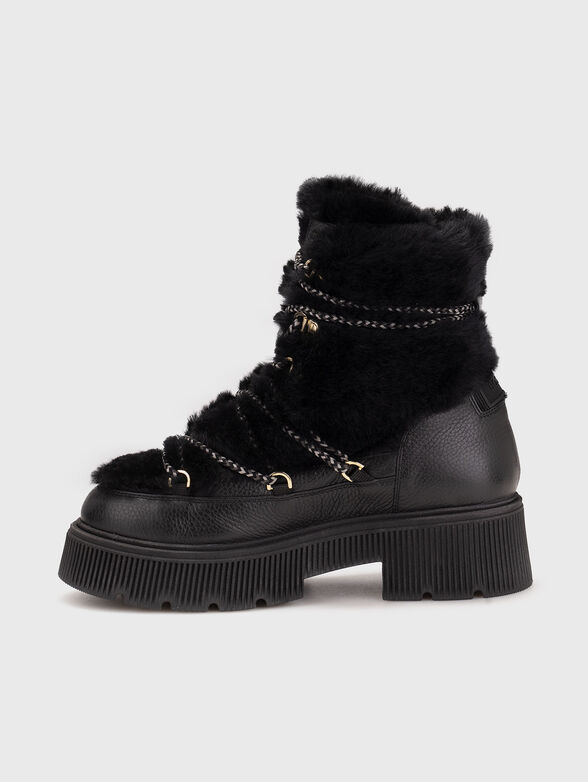 TURIN 9 boots in leather and wool - 4