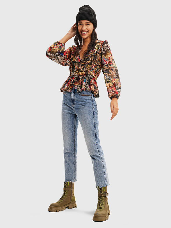 Multicolored blouse - 2